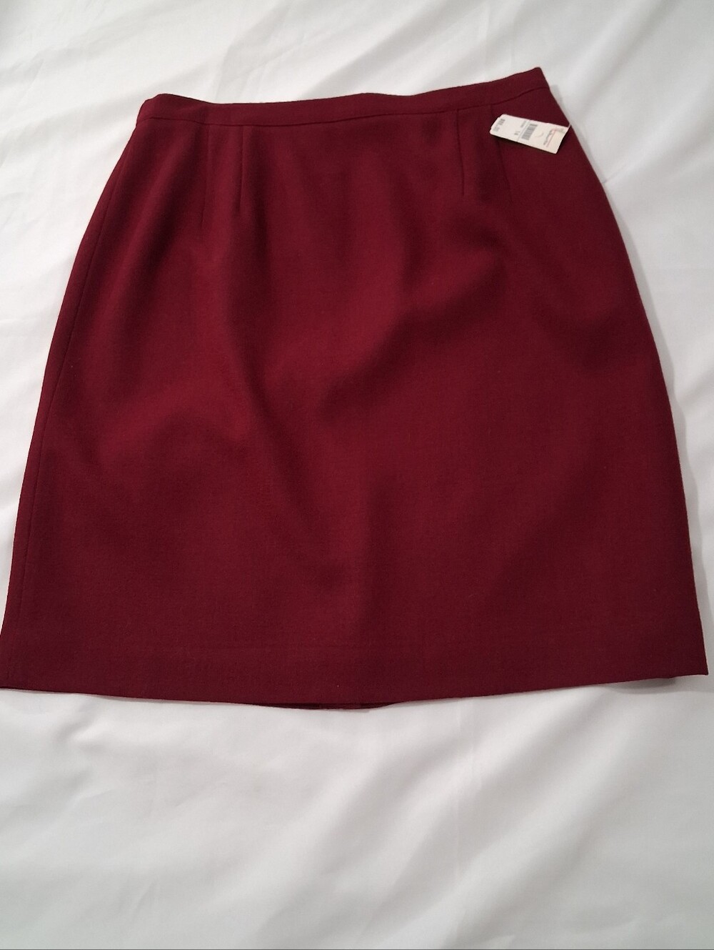 Talbots Wine-Red Pencil Skirt